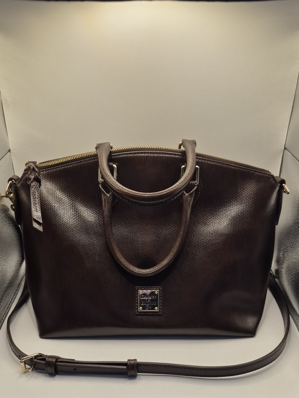 DOONEY&BOURKE Lucca Leather Domed Satchel